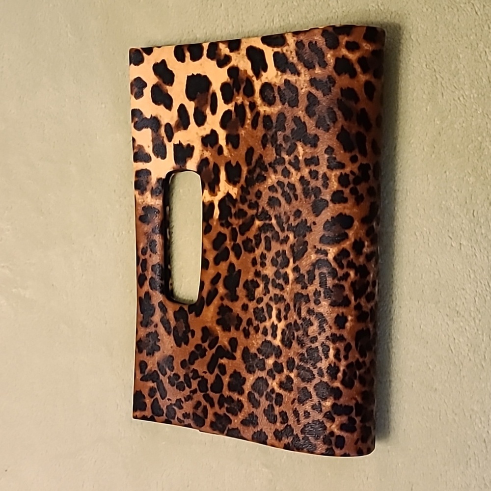 Bijoux Terner Leopard Print Clutch with Gold Chain NWT